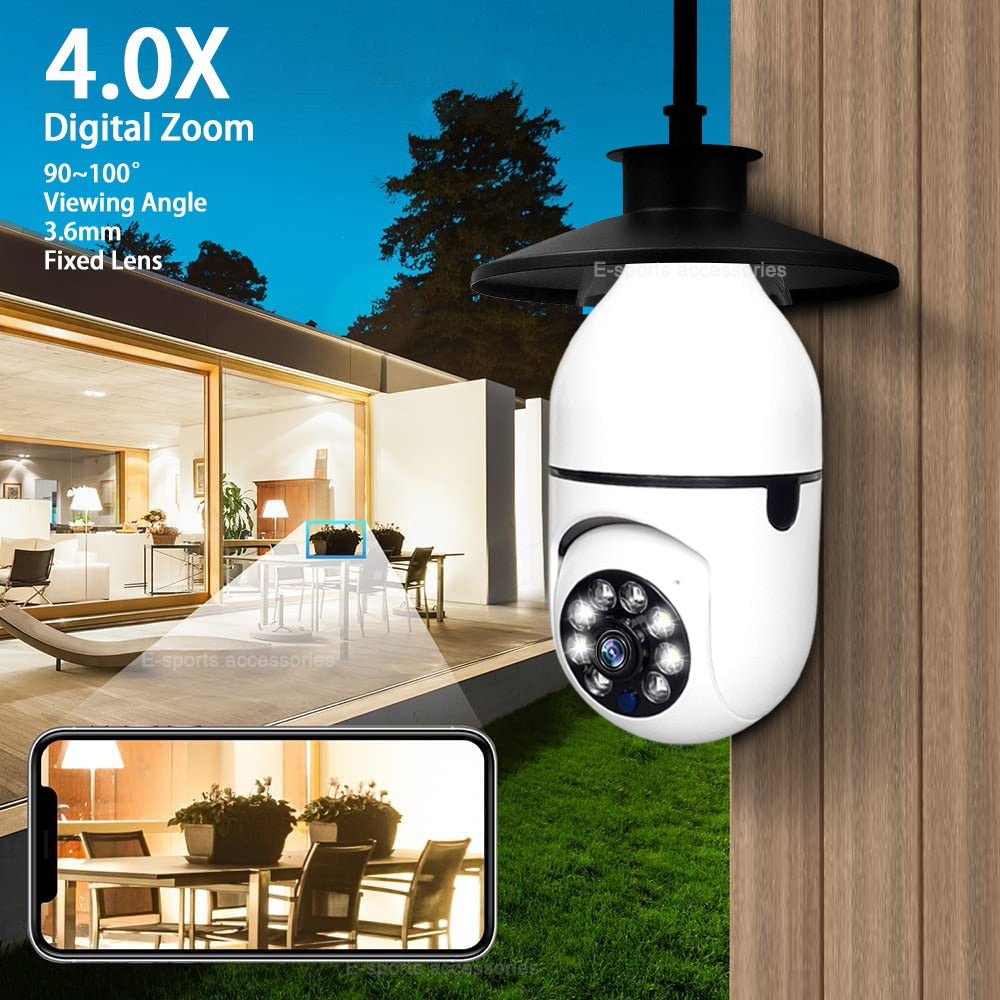 Light Bulb Hidden Surveillance Camera