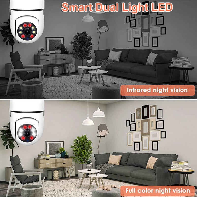 Light Bulb Hidden Surveillance Camera