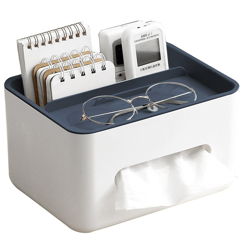 Multifunction Tissue Box with Storage