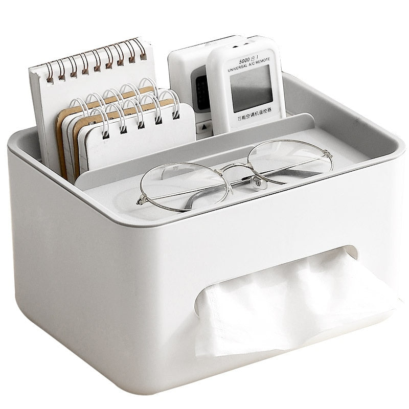 Multifunction Tissue Box with Storage