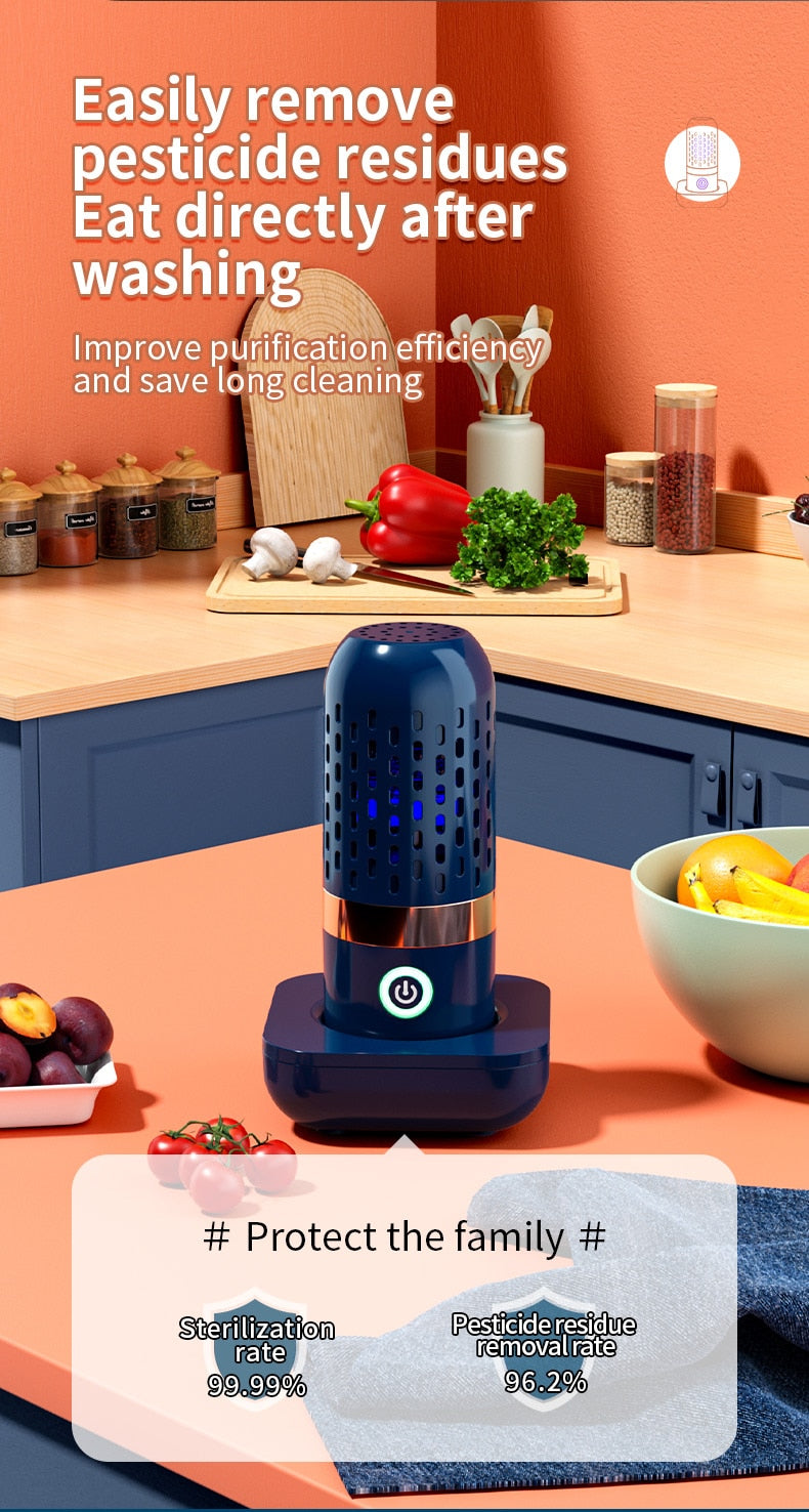 Portable Ultrasonic Fruit Cleaner