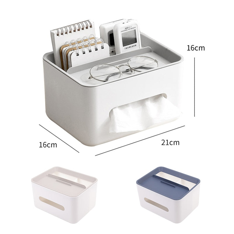 Multifunction Tissue Box with Storage