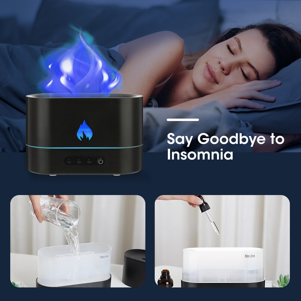 Flame Air Humidifier | Aromatherapy Diffuser