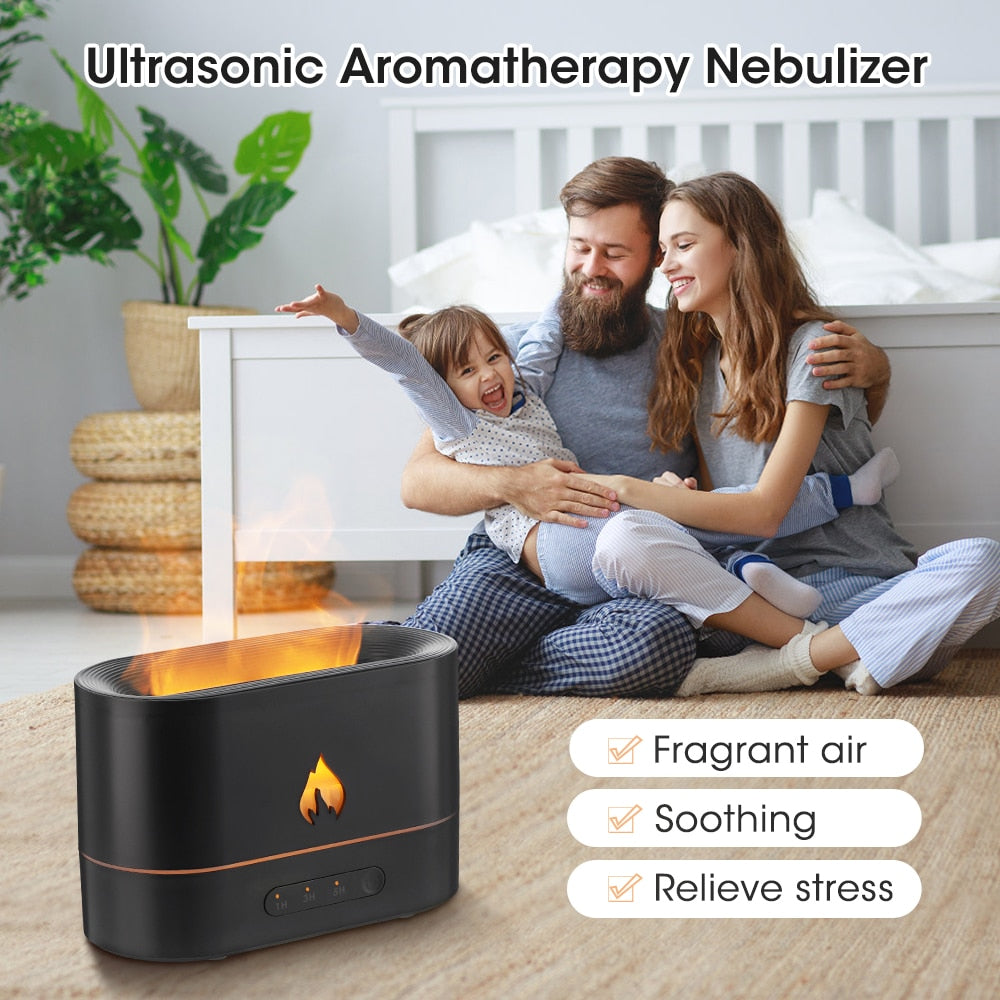 Flame Air Humidifier | Aromatherapy Diffuser