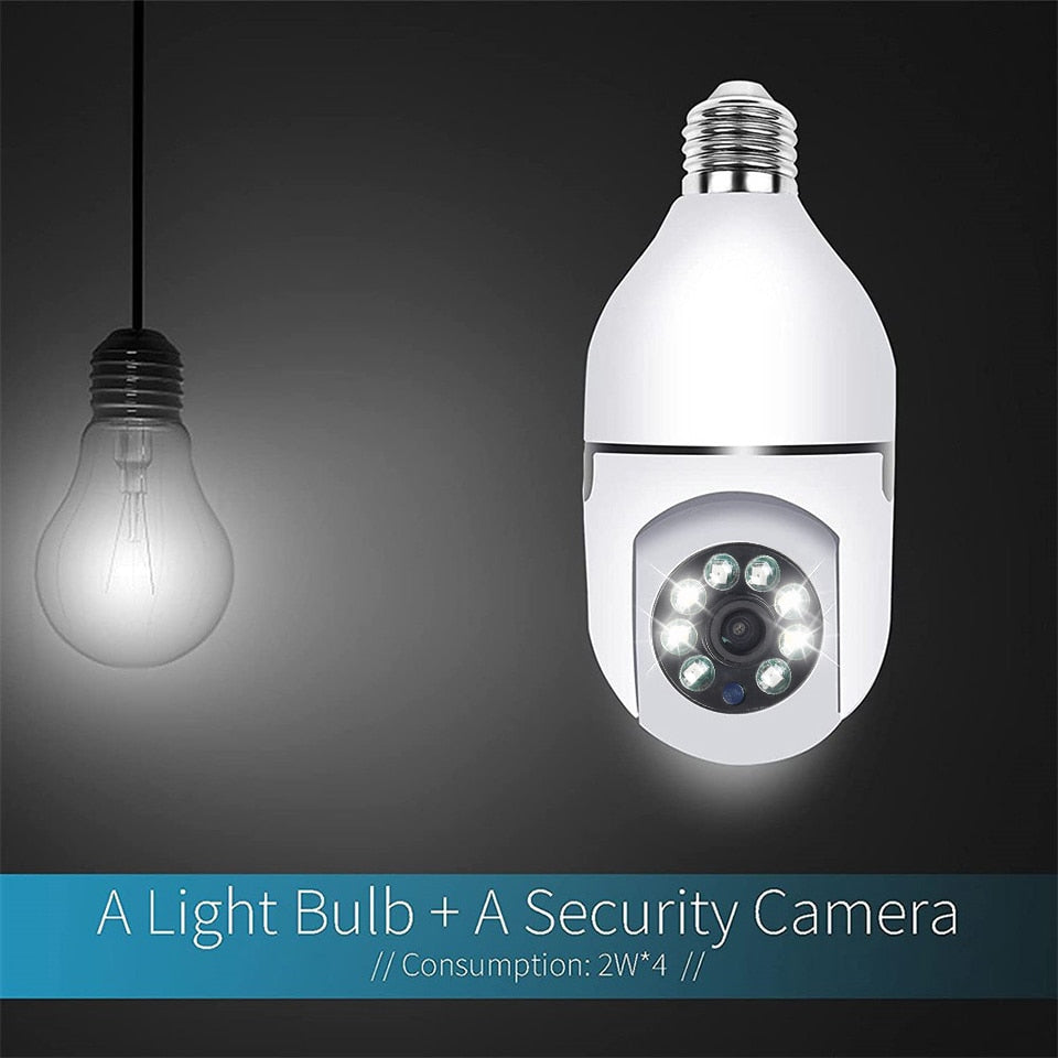 Light Bulb Hidden Surveillance Camera